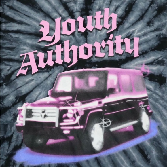 MENS YOUTH AUTHORITY MERCEDES G CLASS TIE DYE GRAPHIC TEE - Picture 2 of 5